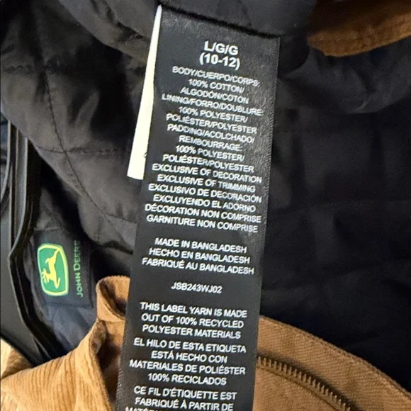 John Deere Kids Tractor Jacket, Medium 7/8 - Picture 6 of 6